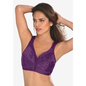 Playtex Women's 44DD Plum 18 Hour Ultimate Shoulder Comfort Wireless Bra M16-15